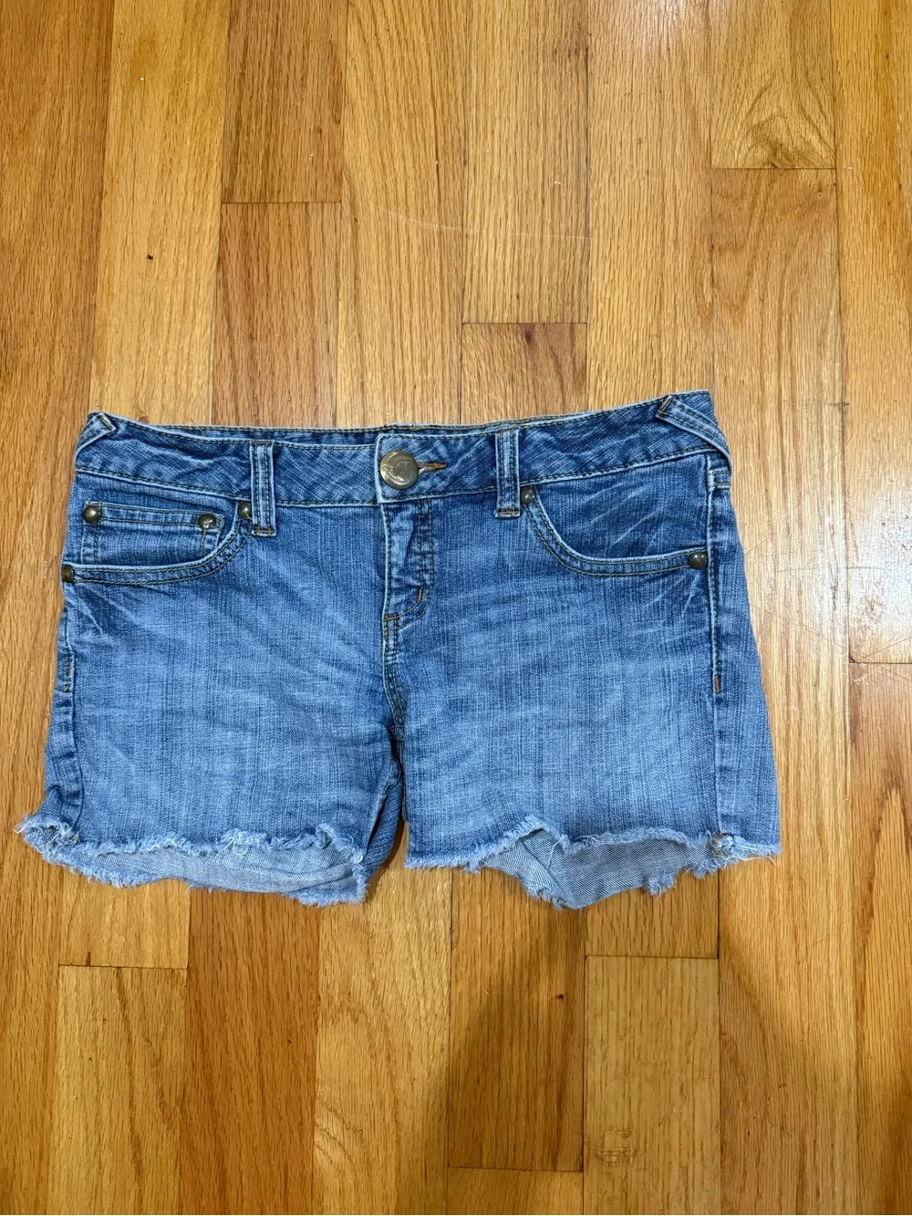 Free People Denim Cutoff Shorts - Medium Wash, W29